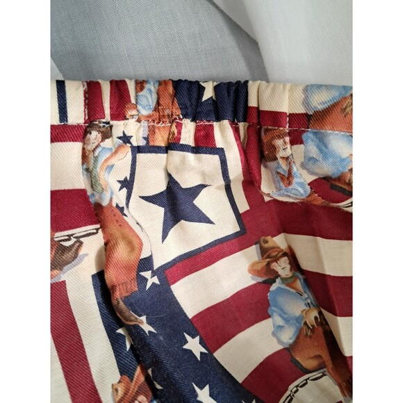 Sharon Young Cowgirl Western American Patriotic Maxi Skirt 14 Cowboy - Picture 3 of 12